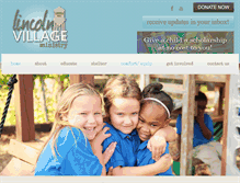 Tablet Screenshot of lincolnvillageministry.com